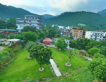 areal view raj resort rishikesh